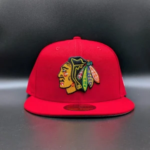 Casquette Chicago Blackhawks 59FIFTY rouge vue 1
