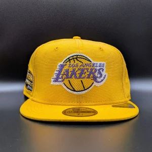 Casquette Los Angeles Lakers Hardwood Classics 59FIFTY jaune vue 1