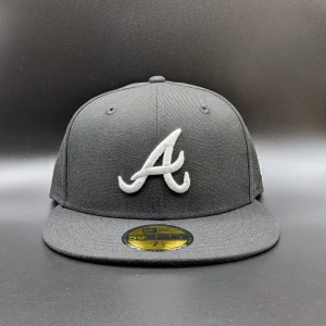 Casquette New Era 59FIFTY Atlanta Braves noire vue 1