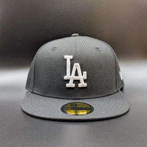 Casquette New Era 59FIFTY Los Angeles Dodgers noire vue 1