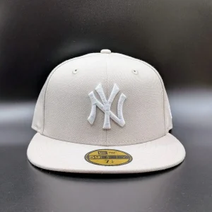 Casquette New Era 59FIFTY New York Yankees beige vue 1