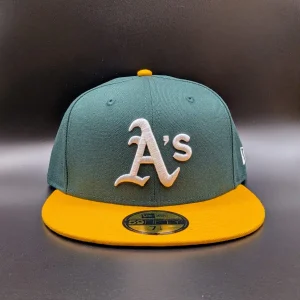 Casquette New Era 59FIFTY Oakland Athletics verte vue 1