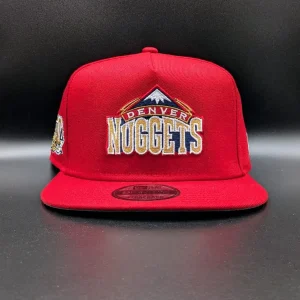 Casquette New Era 9FIFTY Denver Nuggets Hardwood Classics rouge vue 1