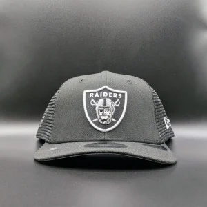 Casquette New Era Las Vegas Raiders 9SEVENTY Trucker noire vue 1