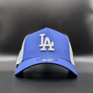 Casquette New Era Los Angeles Dodgers Multi Patch Trucker bleue vue 1